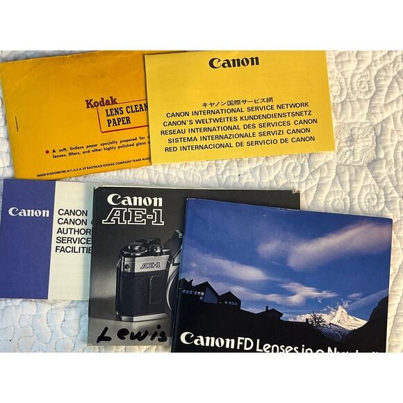 Canon AE-1 FD 50mm f/1.8 with Flash in Case Owners Manual and Gadg-IT Bag TESTED - Picture 4 of 15